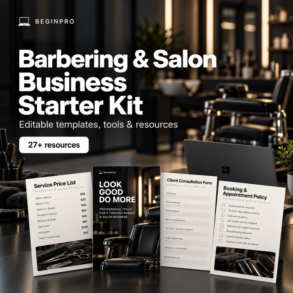 Barbering & Salon Business Starter Kit