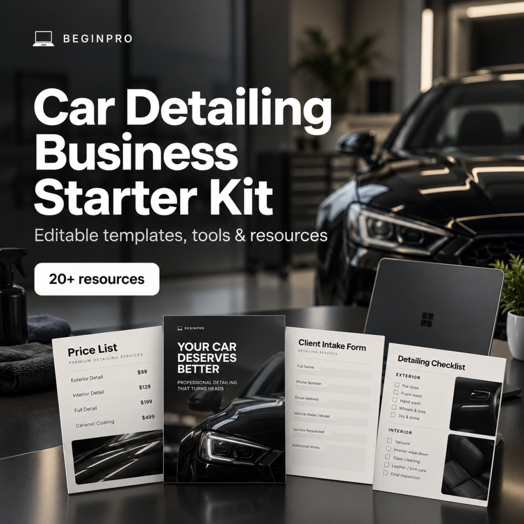 Car Detailing Business Starter Kit